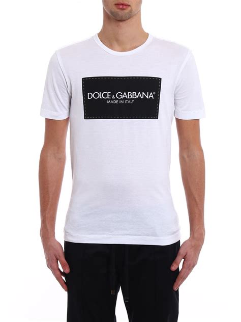 dolce gabbana men's white t shirt|dolce and gabbana casual shirts.